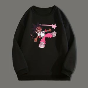 Graphic sweatshirt in grey and black